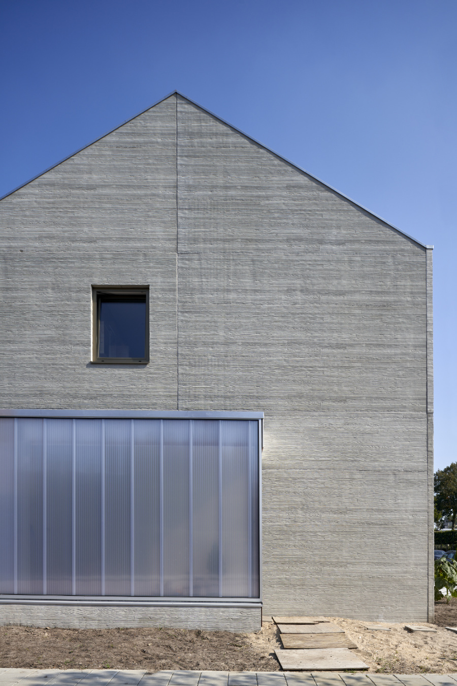 woning betonnen gevel capelle